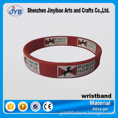 e-co friendly silicon rubber wristband keychain